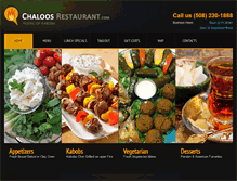Tablet Screenshot of chaloosrestaurant.com